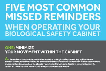 Five Reminders when Working in your Biosafety Cabinet