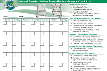 Animal Transfer Station Preventative Maintenance Infographic