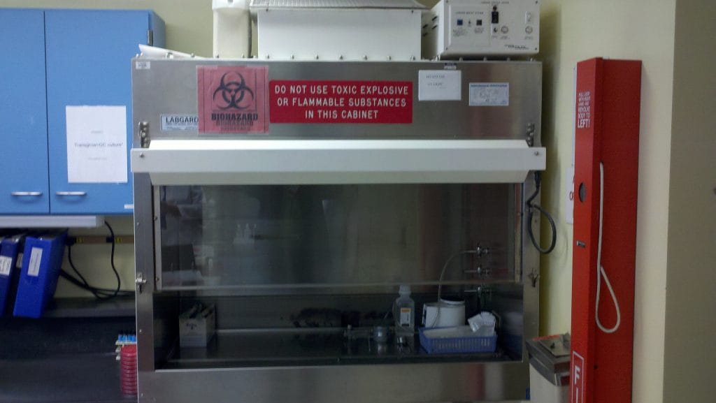 Deborah Heart and Lung Center old Biosafety Cabinet