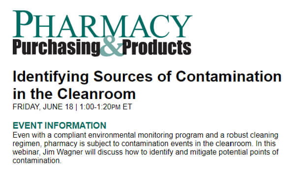 Register for webinar Identifying Sources of Contamination in the Cleanroom