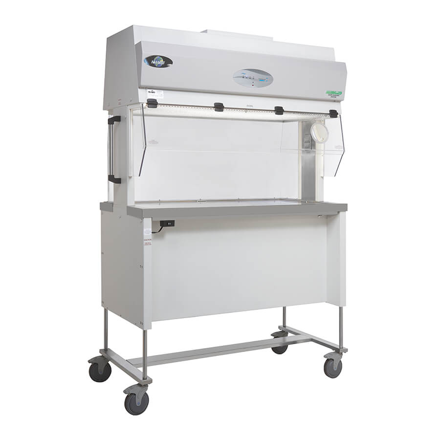 AllerGard NU-621-500 Single Sided Animal Transfer Station, Configuration NU-621-51UB0 with window magnifying glass