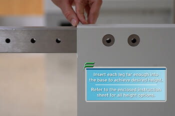 NU-813 Containment Ventilated Enclosure Telescoping Base Stand with Castors Assembly Video