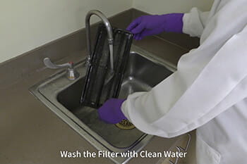 Cleaning Condenser Filter on a NU-99100J Ultralow Freezer Video