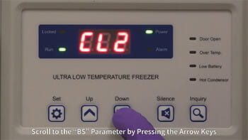 Blizzard NU-99100J Ultralow Freezer Shielding the Battery Alarm