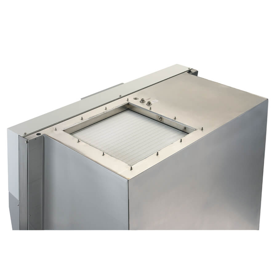 Monolithic, single piece class II biological safety cabinet shell for improved safety.