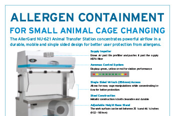 Allergen Containment for Small Animal Cage Changing