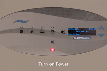 Powering Up and Entering Run Mode on the FlowGard Control System
