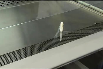 Class II Biosafety Cabinet Airflow Smoke Demo
