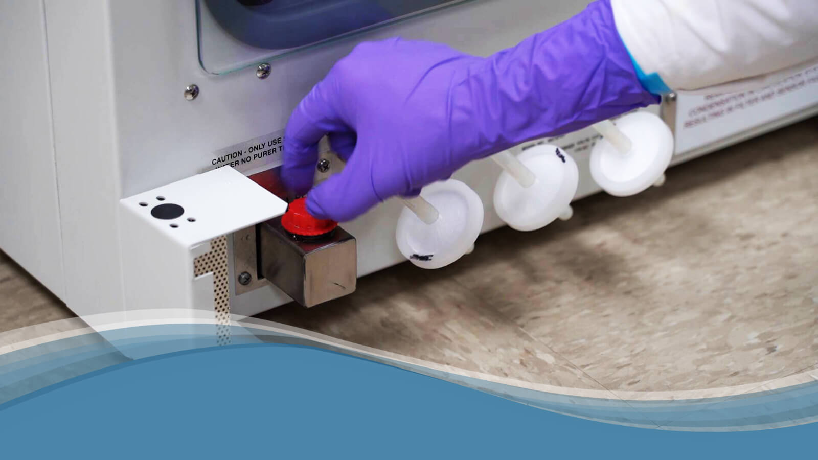 CO2 Incubator Filling the Water Reservoir NuAire