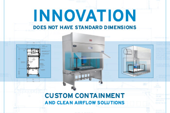 NuAire Custom Products Lookbook – engineered airflow equipment for laboratories, pharmacy compounding, vivarium, and automation applications
