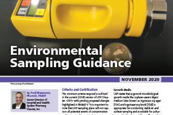 Environmental Sampling Guidance in the Pharmacy