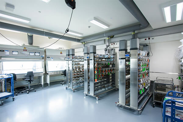 A room inside the Animal Facility of the Netherlands Institute of Neuroscience.