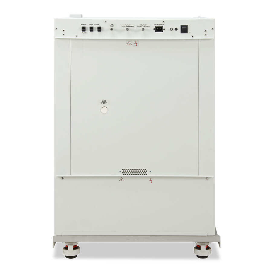 Back view of In-VitroCell NU-5710 direct heat CO2 Incubator