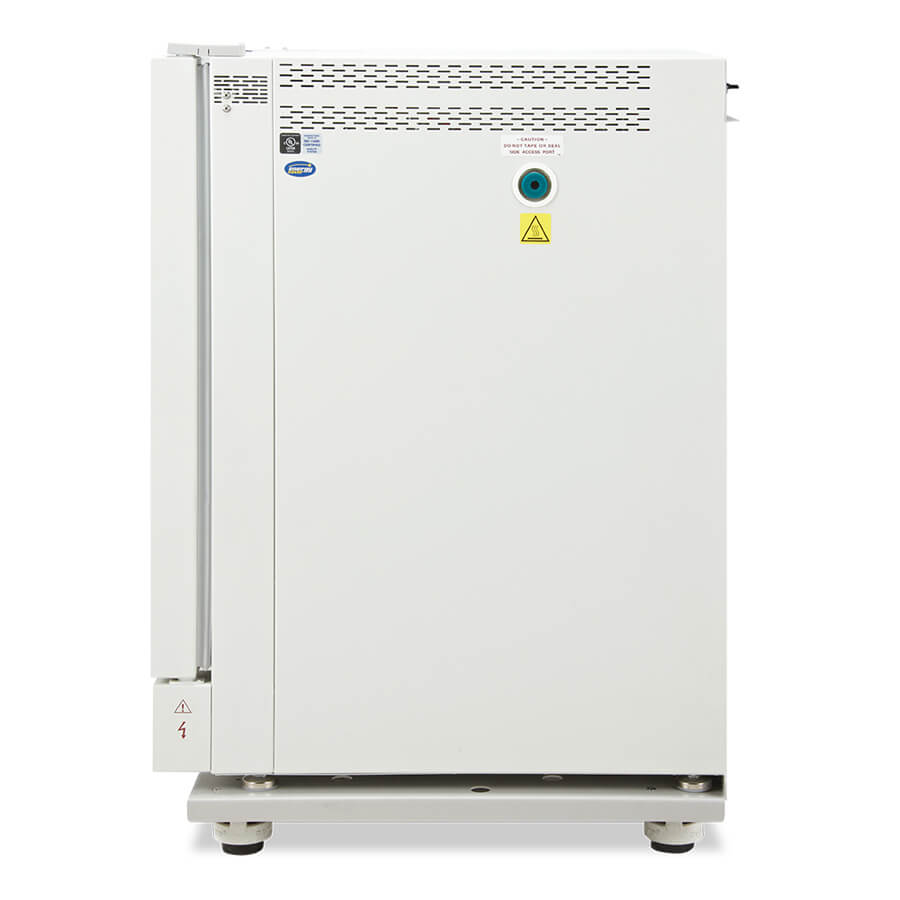 Side view of CO2 Incubator model NU-5710 on castered platform NU-1582.