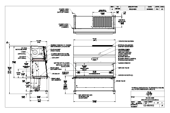 NU-581-600E with Automatic Base Stand Drawing