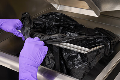 Animal Refuse Workstation Waste Bag Connection