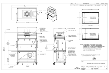 NU-620-400 and NU-621-400 Animal Transfer Station Technical Drawing