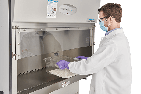 New product. LabGard NU-640 class II, type A2 animal handling biosafety cabinet.