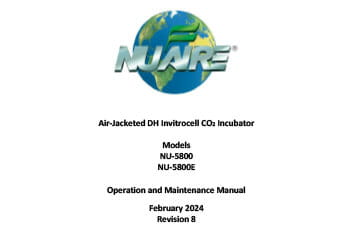 OM0245 NU-5800 and NU-5800E CO2 Incubator Manual