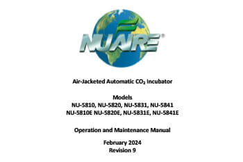 OM0246 CO2 Incubator Manual for NU-5810/E to NU-5841/E Models