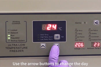 Master Date & Time Settings for Data Logging on Blizzard Ultralow Temperature Freezers