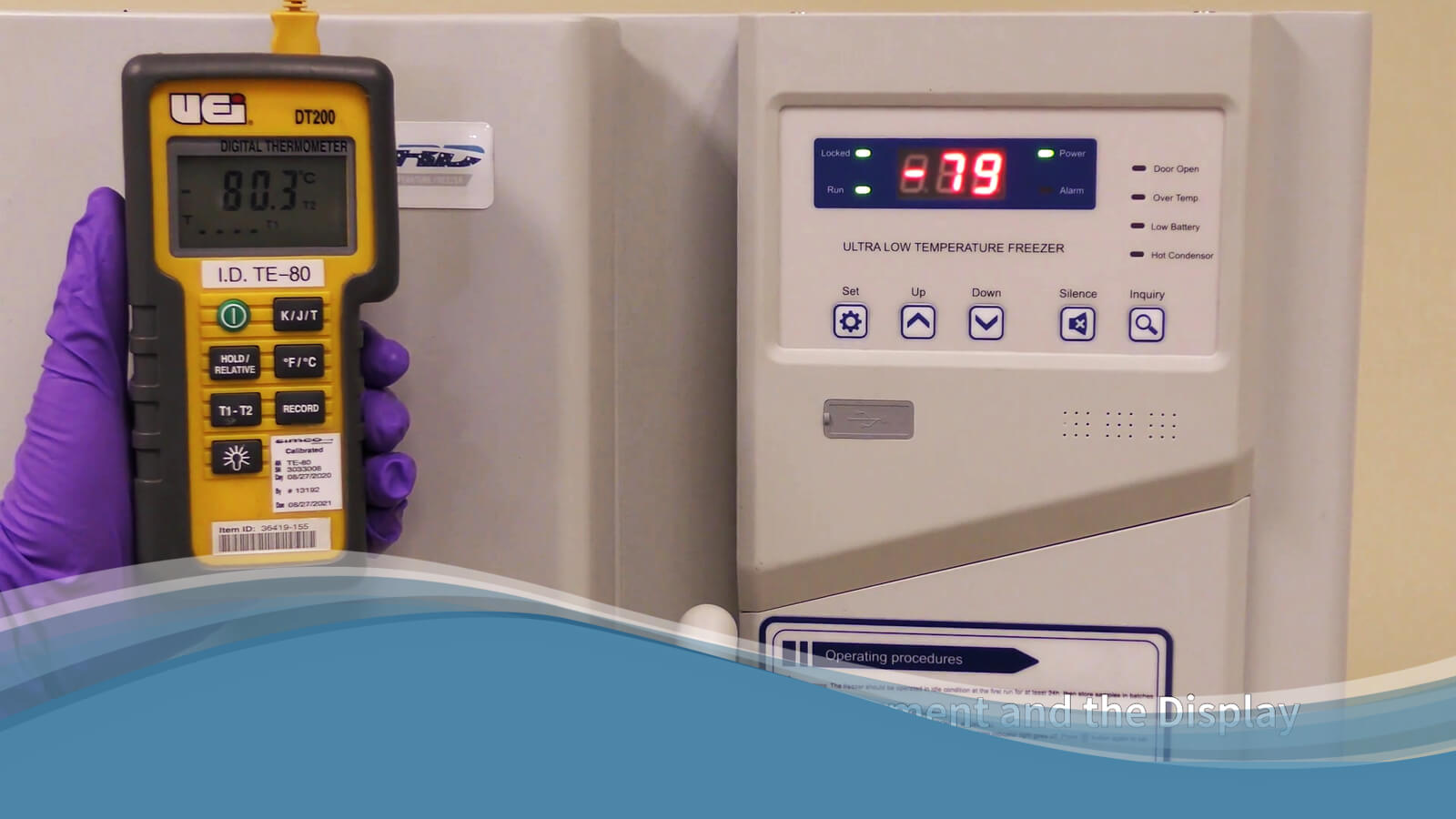 Temp Calibration Offset Guide NU91000J Freezer NuAire