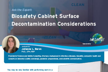 Surface Decontamination in a Biosafety Cabinet