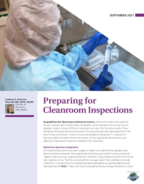 Preparing for Cleanroom Inspections
