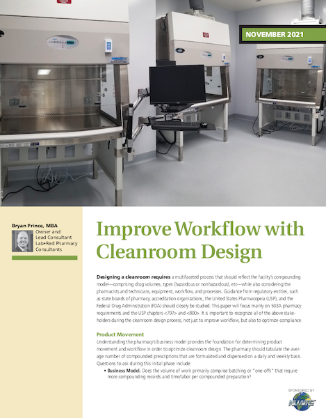 Improve Workflow with Cleanroom Design White Paper