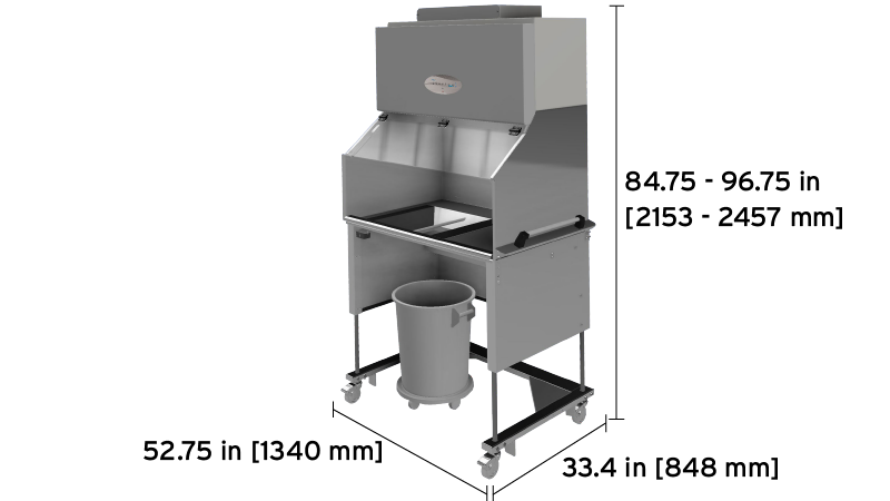AllerGard NU-608 Animal Bedding Waste Disposal | NuAire AllerGard NU-608 Animal Bedding Waste Disposal | NuAire