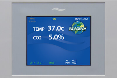 CO2 Incubator Control System Basic Configuration Screen