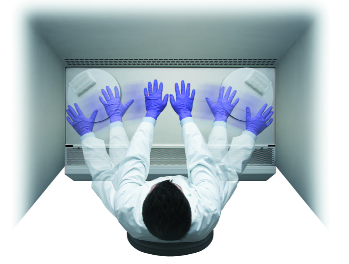 Stainless Steel Turntables allow full utilization of the BSC work zone with minimal turbulence