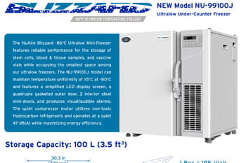 Blizzard Mini NU-99100J Ultralow Freezer Flyer - NU-99100J