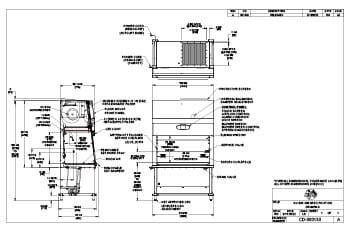 NU-581-400, 4-foot Biosafety Cabinet Drawing (115V)